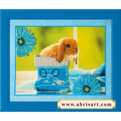 Набор для вышивания бисером АБРИС АРТ "Кролики 3"